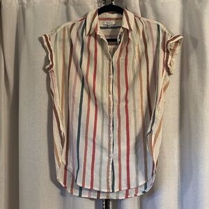 Madewell Striped Multicolor Top XXS